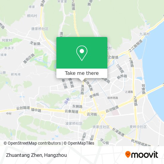 Zhuantang Zhen map