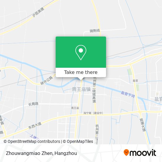 Zhouwangmiao Zhen map