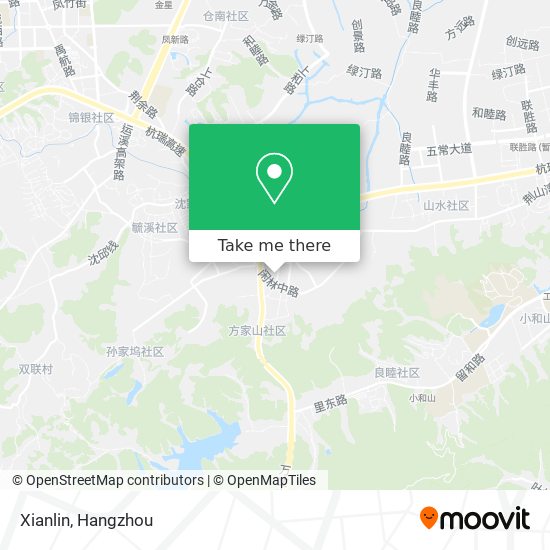 Xianlin map