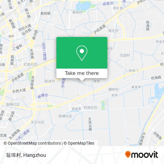 翁埠村 map