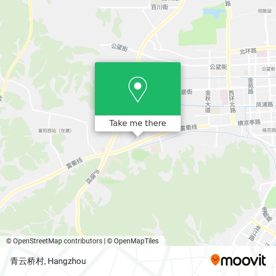 青云桥村 map