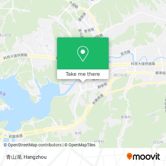 青山湖 map