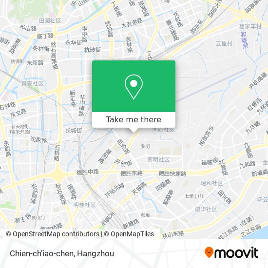 Chien-ch’iao-chen map