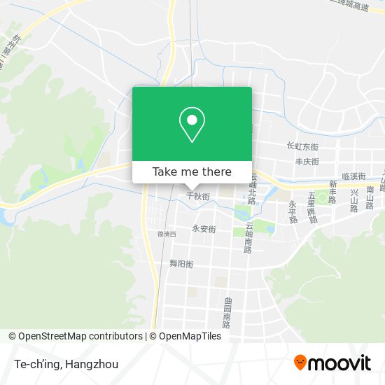 Te-ch’ing map
