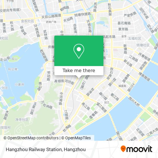 Hangzhou Railway Station map