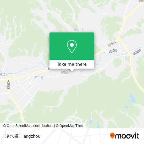 冷水桥 map