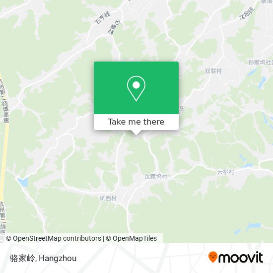 骆家岭 map