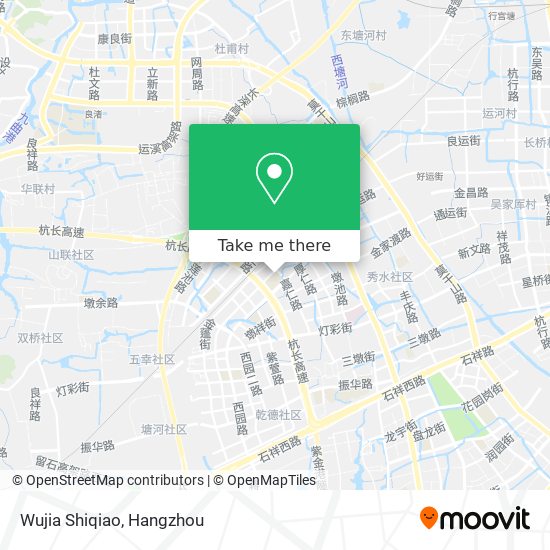 Wujia Shiqiao map