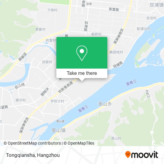 Tongqiansha map