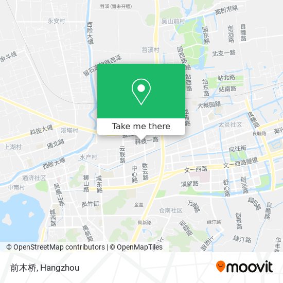 前木桥 map