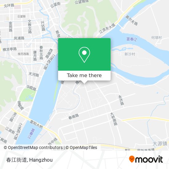 春江街道 map