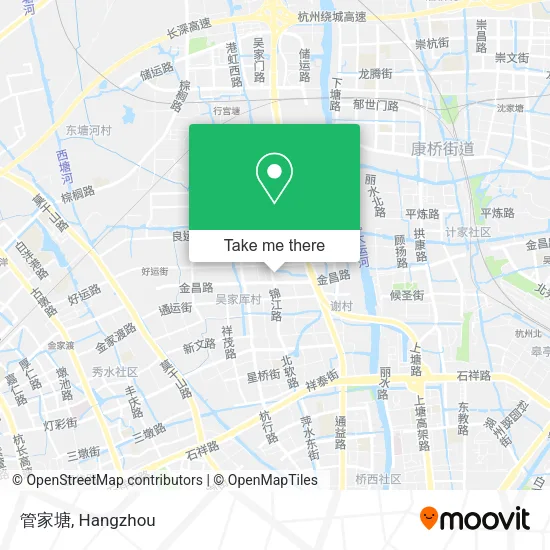 管家塘 map