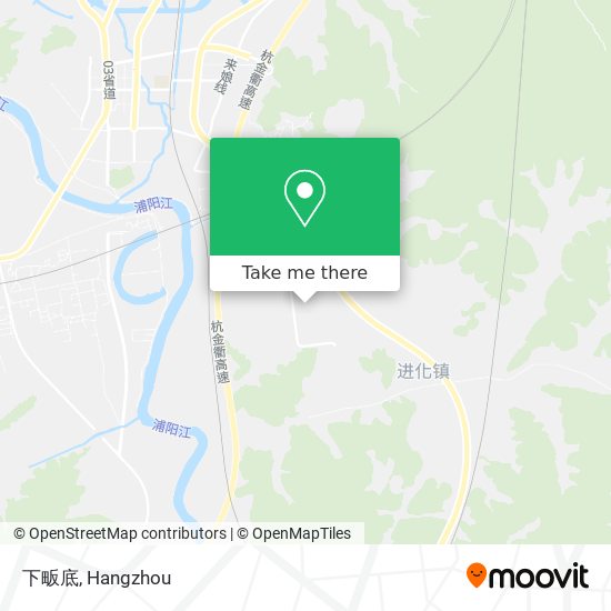 下畈底 map