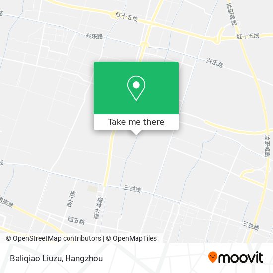 Baliqiao Liuzu map