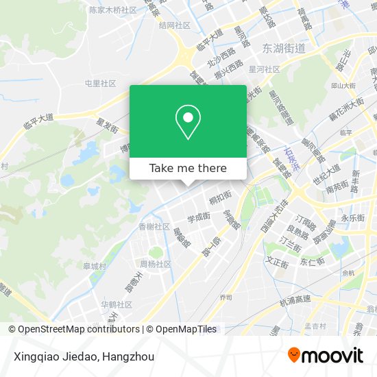 Xingqiao Jiedao map