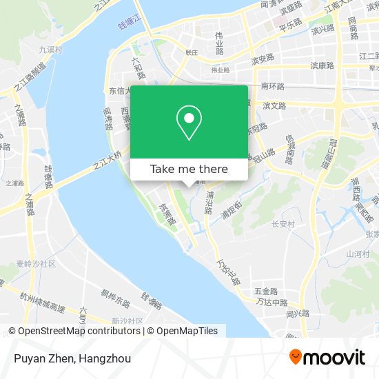 Puyan Zhen map