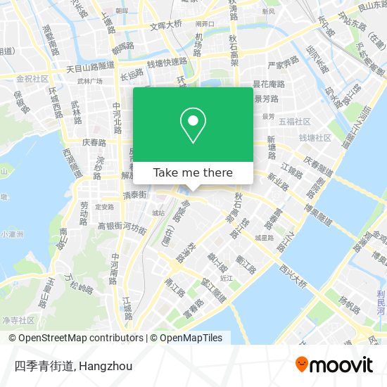 四季青街道 map