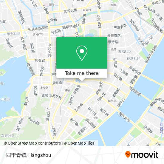 四季青镇 map