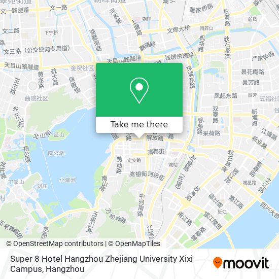 Super 8 Hotel Hangzhou Zhejiang University Xixi Campus map