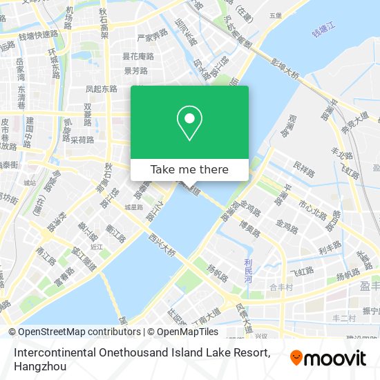 Intercontinental Onethousand Island Lake Resort map