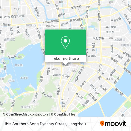 Ibis Southern Song Dynasty Street map