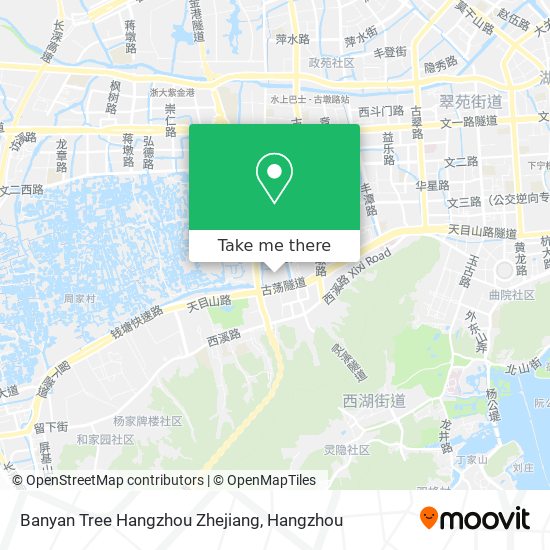 Banyan Tree Hangzhou Zhejiang map