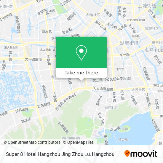 Super 8 Hotel Hangzhou Jing Zhou Lu map