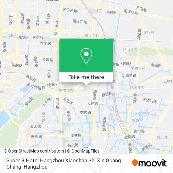 Super 8 Hotel Hangzhou Xiaoshan Shi Xin Guang Chang map