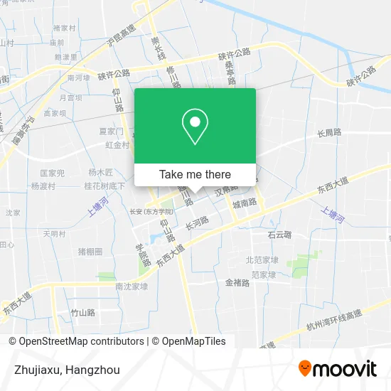 Zhujiaxu map