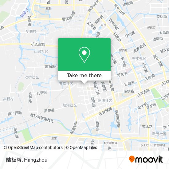 陆板桥 map