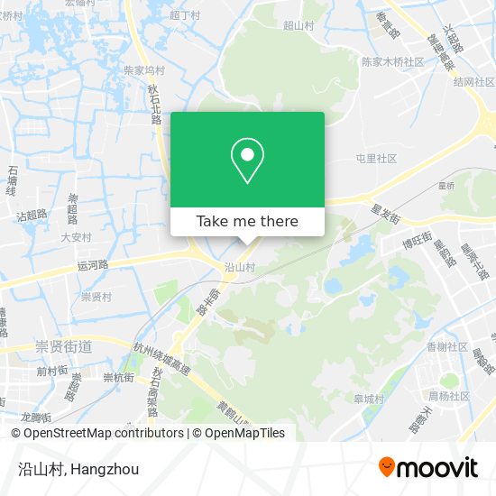 沿山村 map