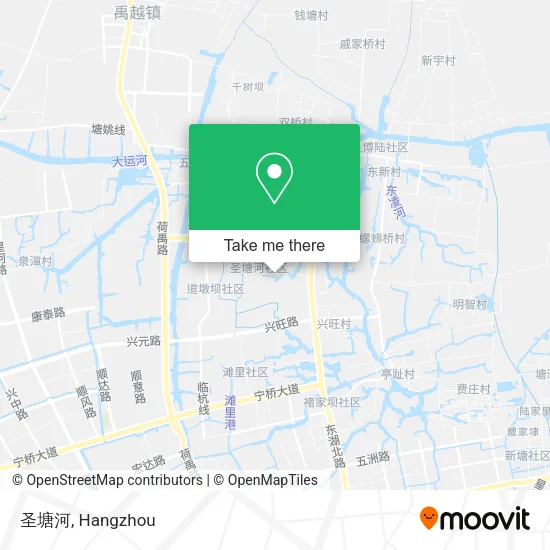 圣塘河 map