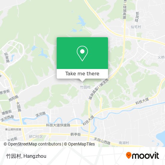 竹园村 map