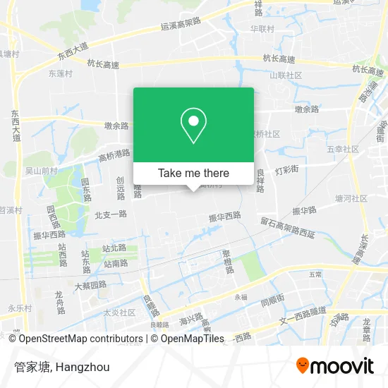 管家塘 map