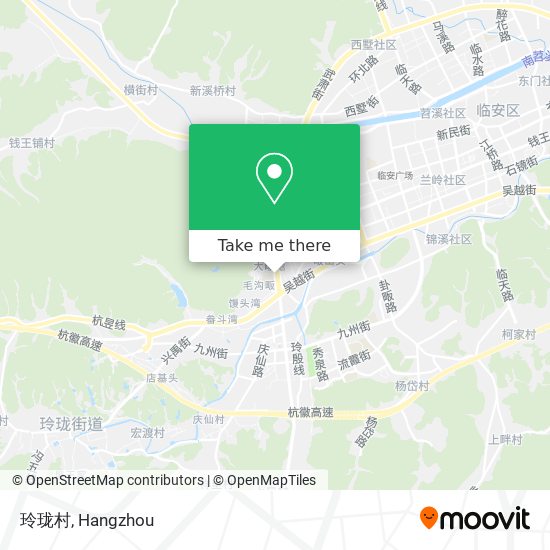 玲珑村 map