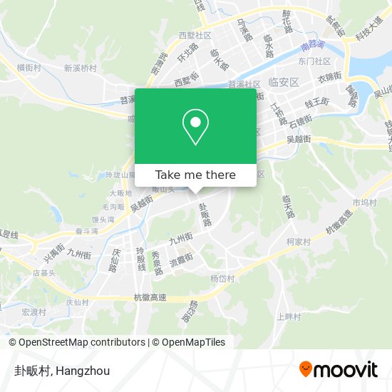 卦畈村 map