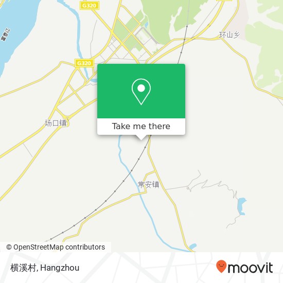 横溪村 map