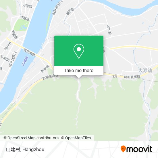 山建村 map