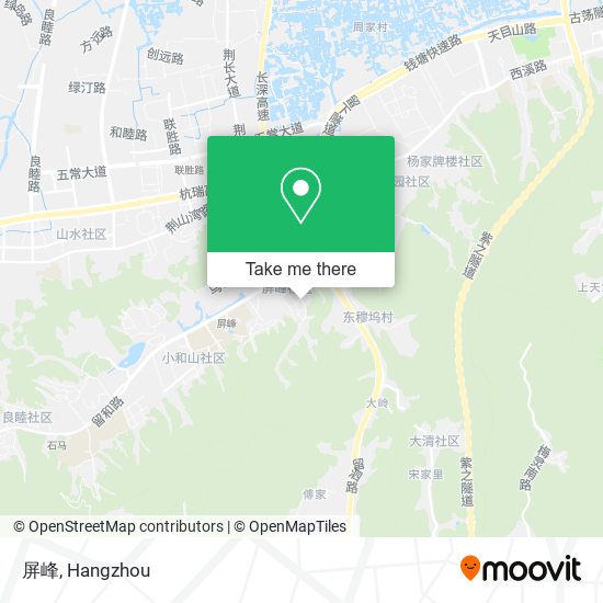 屏峰 map
