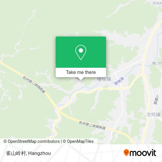 雀山岭村 map