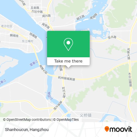 Shanhoucun map
