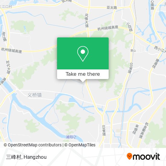 三峰村 map