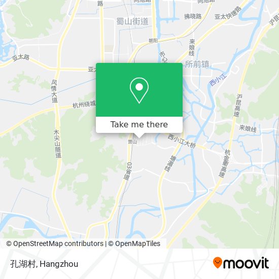 孔湖村 map