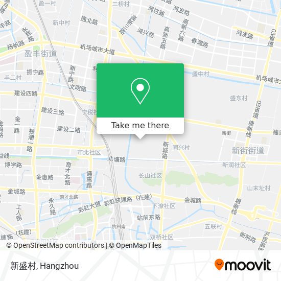 新盛村 map