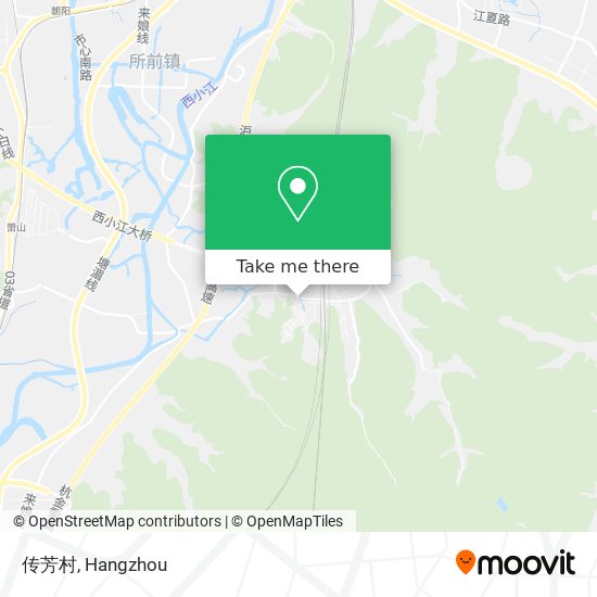 传芳村 map