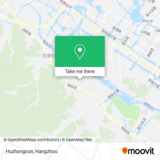 Huzhongcun map