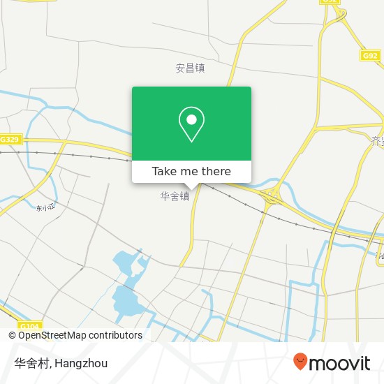 华舍村 map