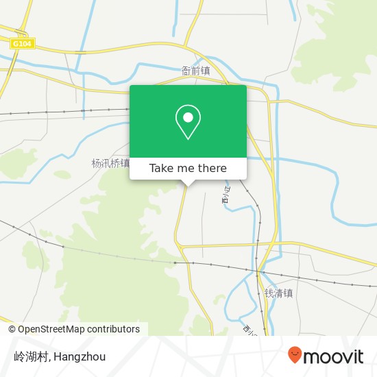 岭湖村 map