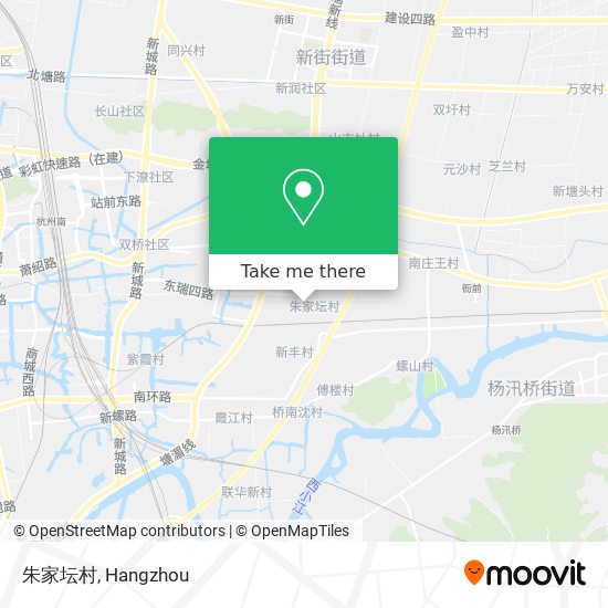 朱家坛村 map