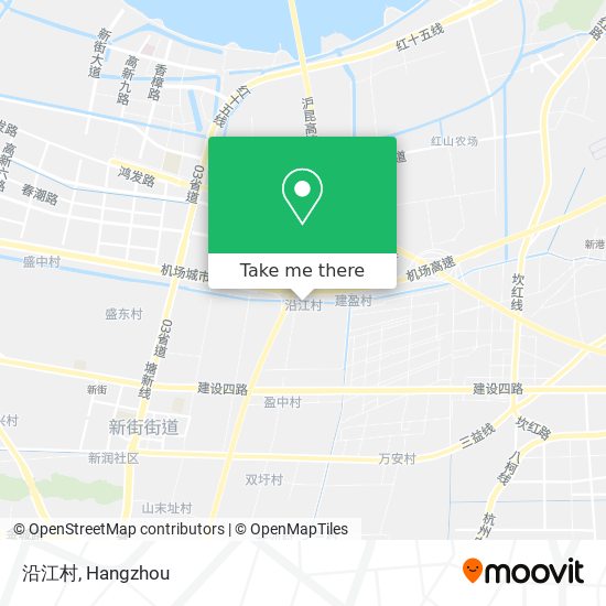 沿江村 map